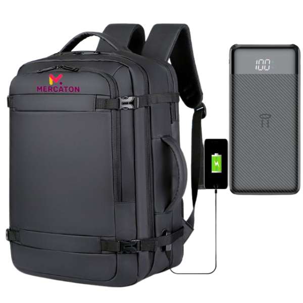 Rucsac Extensibil Mercaton Compatibil cu Laptopuri Pana la 17.3" + Baterie Reincarcabila Powerbank 10.000 mAh Rucsac Extensibil Mercaton Compatibil cu Laptopuri Pana la 17.3" + Baterie Reincarcabila Powerbank 10.000 mAh