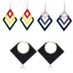 Set 3 buc. Cercei din Lemn