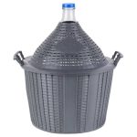 Damigeana sticla cu capac si cos plastic 34 litri de la Mercaton mentine bauturile in siguranta