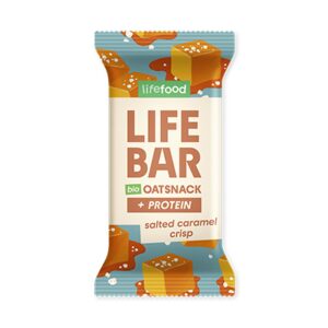 Baton proteic de ovaz cu caramel sarat