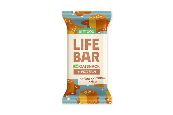 Baton proteic de ovaz cu caramel sarat
