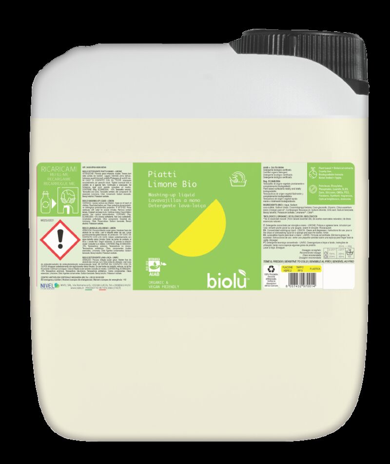 Biolu detergent ecologic pentru spalat vase 5L Biolu detergent ecologic pentru spalat vase 5L