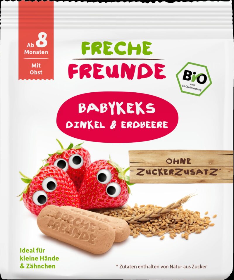 Biscuiti din spelta cu capsuni eco 100g Erdbar