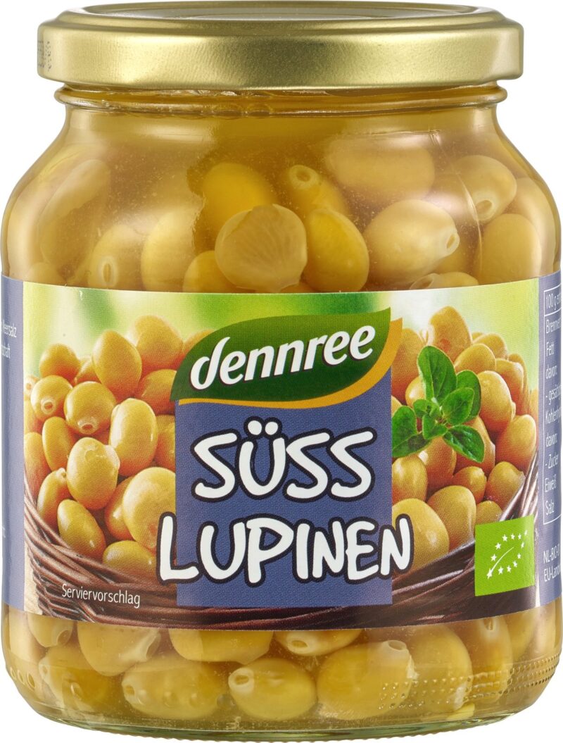 Boabe de lupin bio 340g Dennree Boabe de lupin bio 340g Dennree