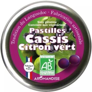 Bomboane artizanale cu lime si coacaze negre bio