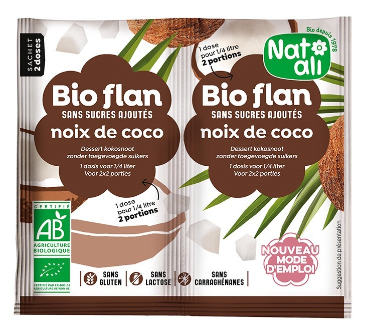Budinca de cocos bio 2 buc x 5g 10g Nat-ali Budinca de cocos bio 2 buc x 5g 10g Nat-ali
