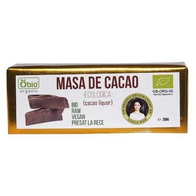 Cacao liquor raw eco 250g OBIO Cacao liquor raw eco 250g OBIO