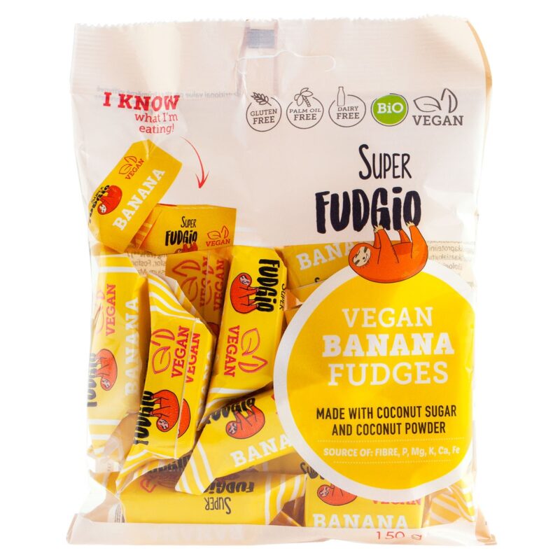 Caramele eco - aroma banane 150g Super Fudgio Caramele eco - aroma banane 150g Super Fudgio