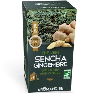 Ceai verde Sencha cu ghimbir bio 18 pliculete x 2g