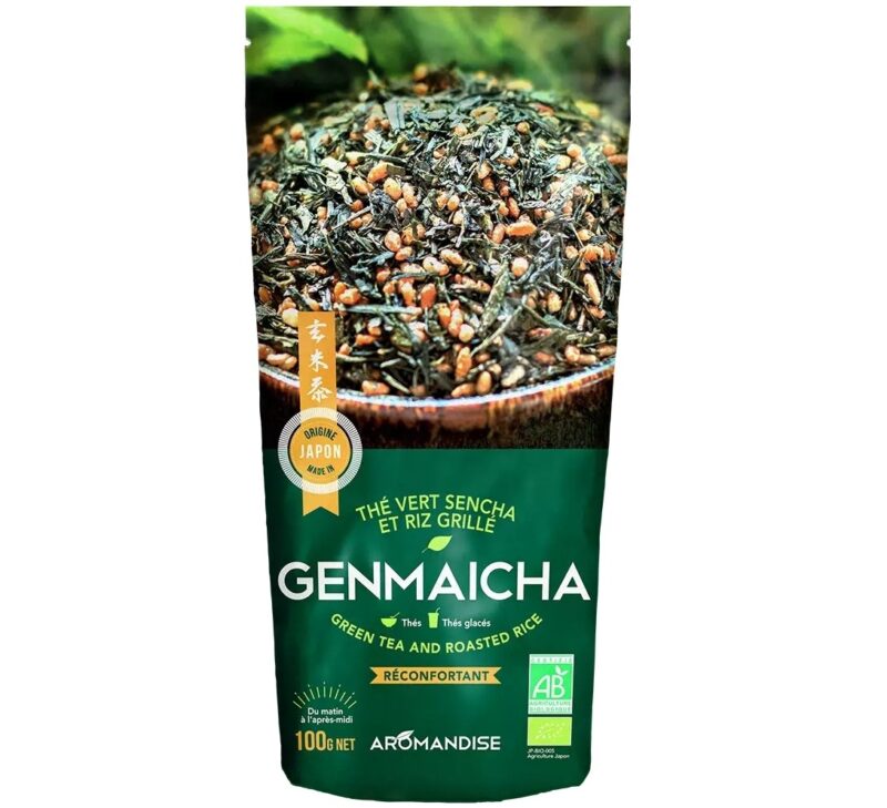 Ceai verde cu orez Genmaicha vrac Ceai verde cu orez Genmaicha vrac