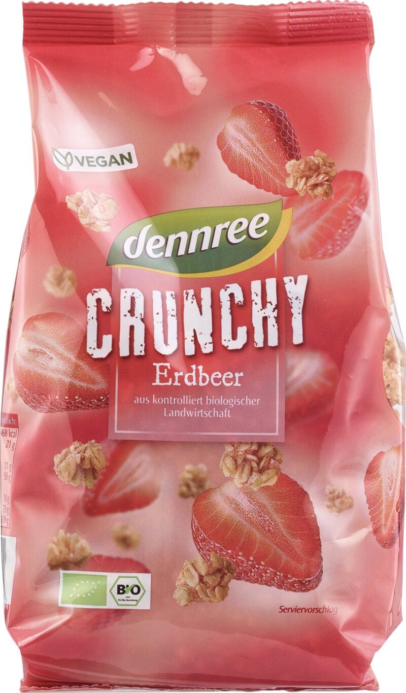 Cereale crunchy cu capsuni bio 375g