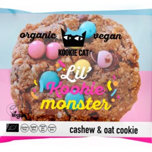 Cookie cu dropsuri de ciocolata colorate fara gluten bio 50g