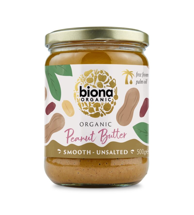Crema de arahide smooth fara sare eco 500g Biona