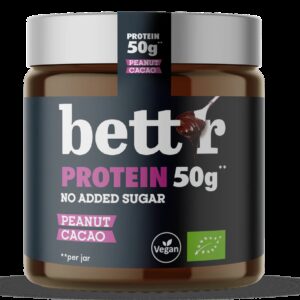 Crema proteica de arahide si cacao bio 250g Bettr