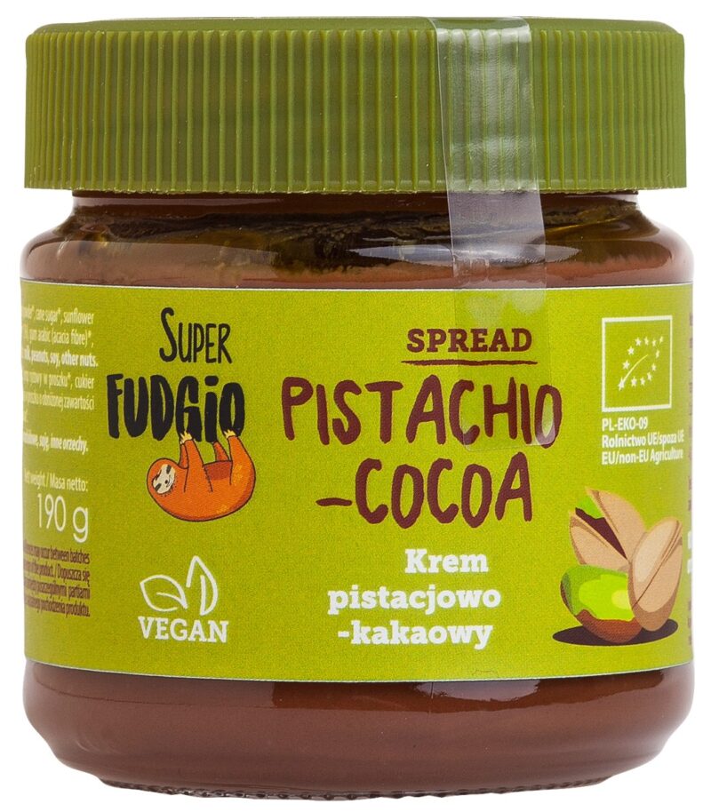 Crema tartinabila de ciocolata cu fistic si cacao