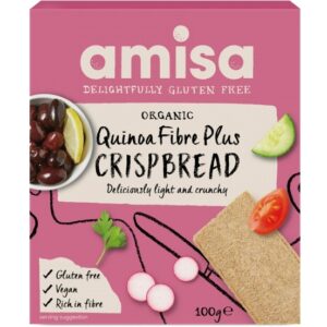 Crispbread (painici) cu quinoa Fibre Plus fara gluten bio 100g Amisa