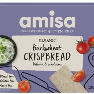 Crispbread (painici) din hrisca integrala fara gluten bio 120g Amisa