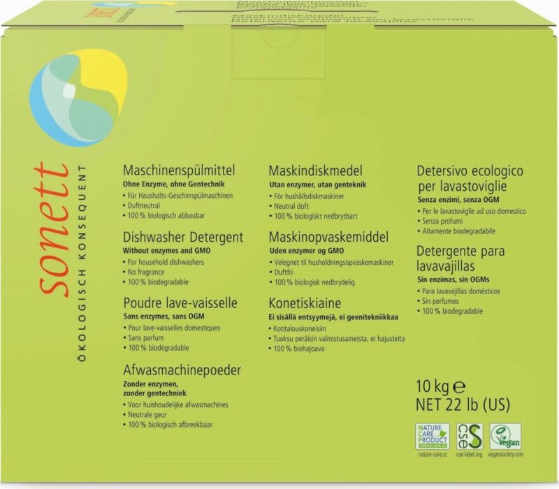 DETERGENT ECOLOGIC PRAF PT. MASINA DE SPALAT VASE 10KG Sonett