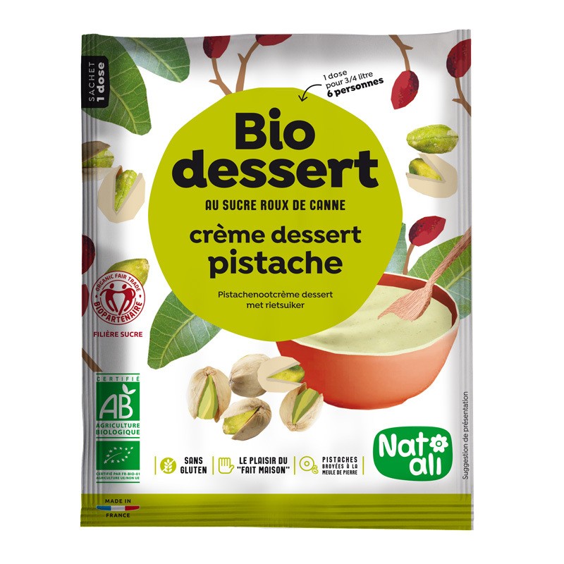 Desert crema cu fistic Desert crema cu fistic
