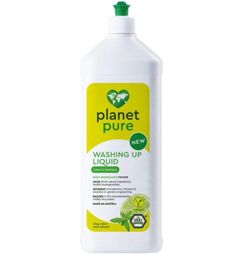 Detergent bio pentru vase - lime si verbena - 1L Planet Pure Detergent bio pentru vase - lime si verbena - 1L Planet Pure