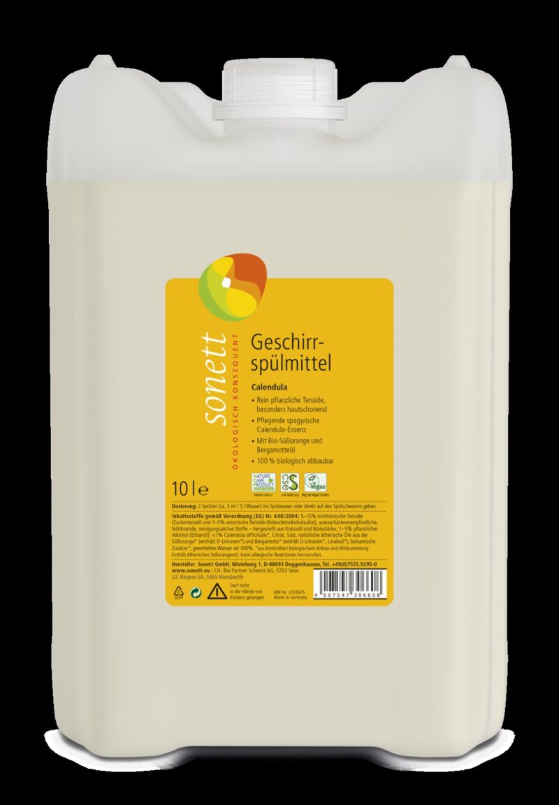 Detergent lichid pentru vase cu galbenele ecologic 10l Sonett