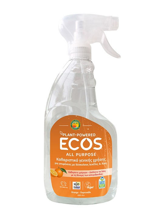 Detergent universal cu ulei de portocale 650ml Ecos Detergent universal cu ulei de portocale 650ml Ecos