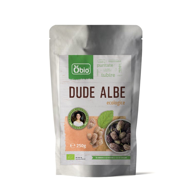Dude albe deshidratate raw eco 250g OBIO Dude albe deshidratate raw eco 250g OBIO