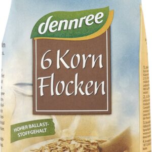 Fulgi din 6 cereale bio 500g Dennree
