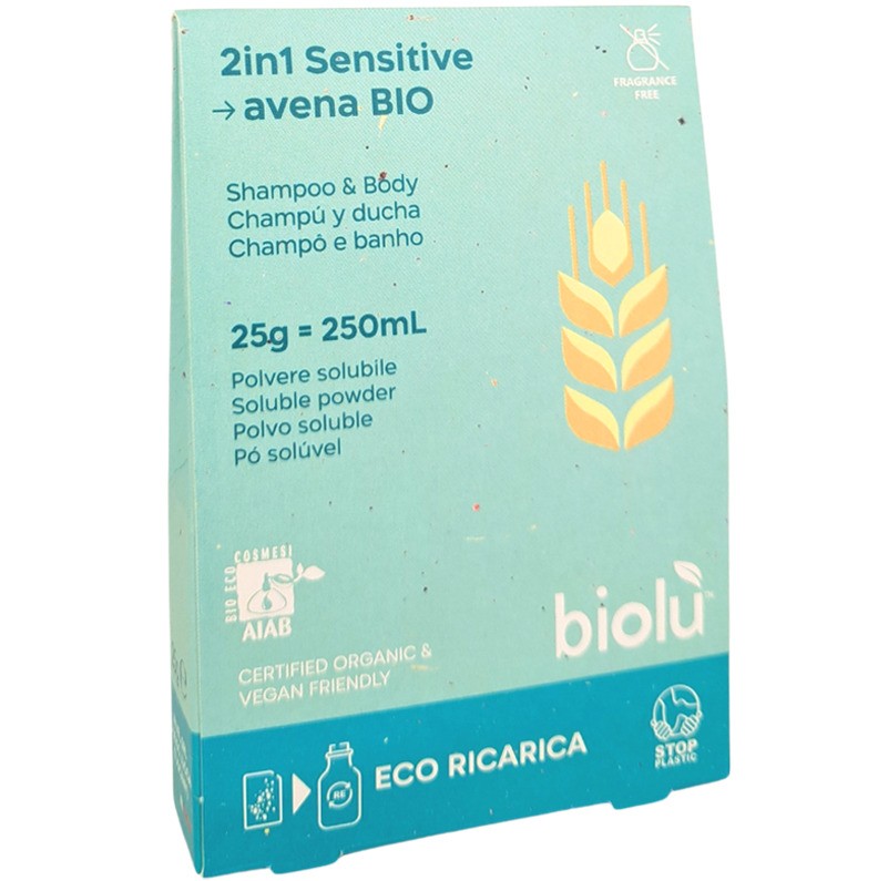 Gel de dus - sampon Sensitive bio pudra 25g Gel de dus - sampon Sensitive bio pudra 25g