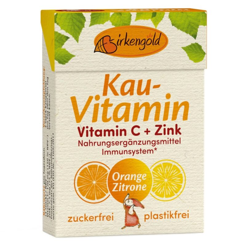 Guma de mestecat naturala cu Vitamina C si Zinc Guma de mestecat naturala cu Vitamina C si Zinc