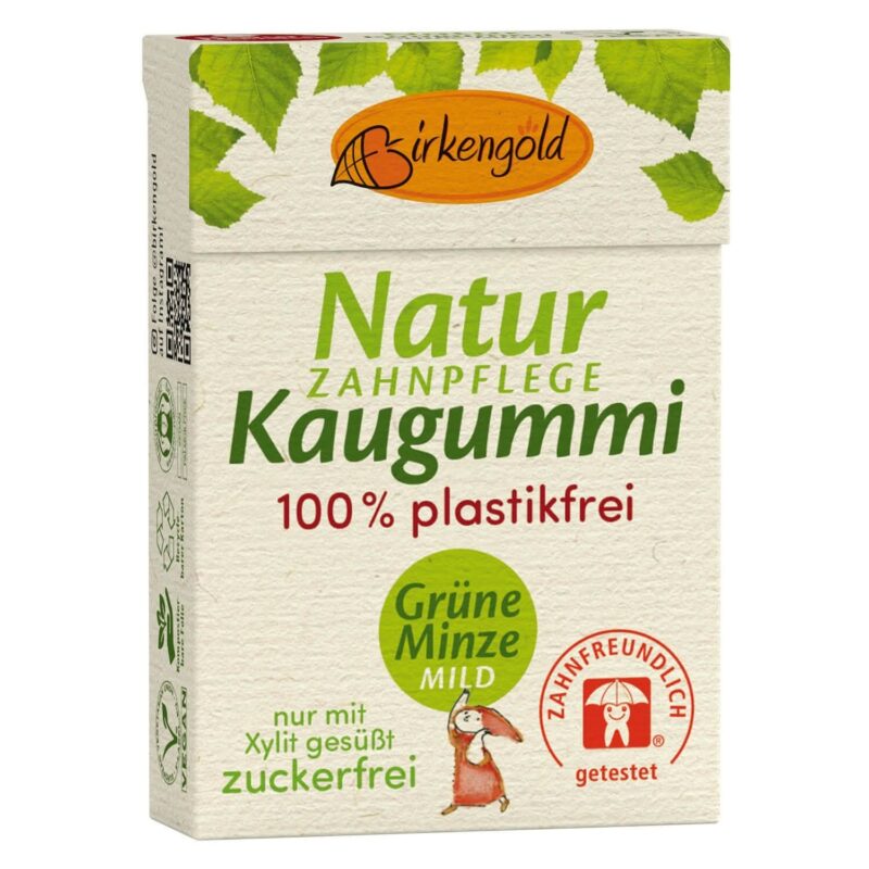 Guma de mestecat naturala cu aroma usoara de menta Guma de mestecat naturala cu aroma usoara de menta