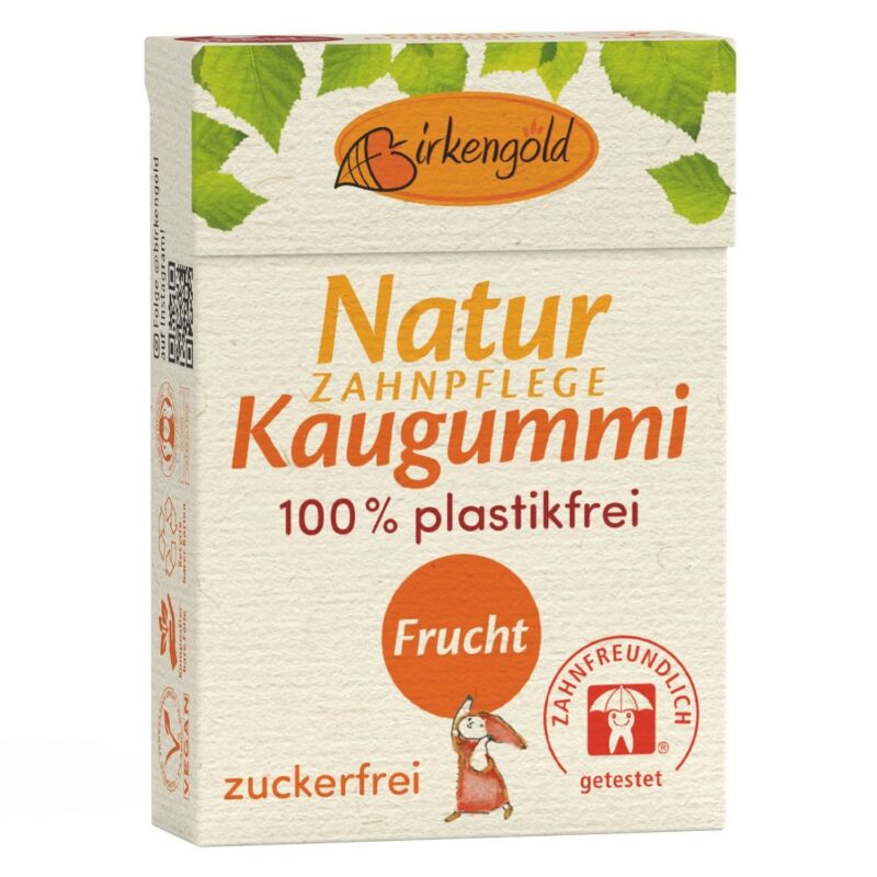 Guma de mestecat naturala cu fructe