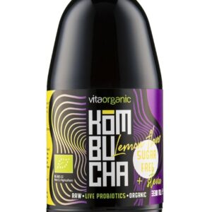 Kombucha cu lamaie indulcita cu stevia bio 330ml Vita Organic