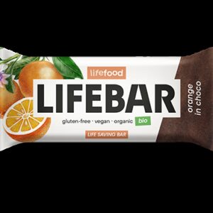 Lifebar baton cu portocale in ciocolata