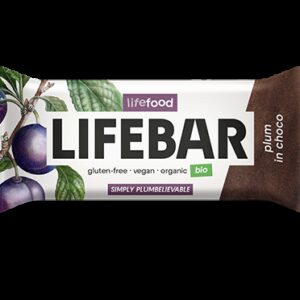 Lifebar baton cu prune in ciocolata