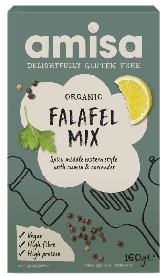 Mix pentru falafel fara gluten eco 160g AMISA Mix pentru falafel fara gluten eco 160g AMISA