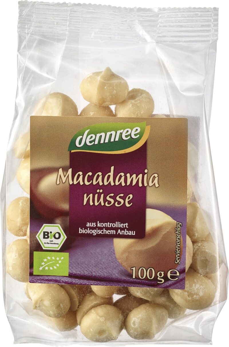 NUCI MACADAMIA BIO 100G DENNREE NUCI MACADAMIA BIO 100G DENNREE