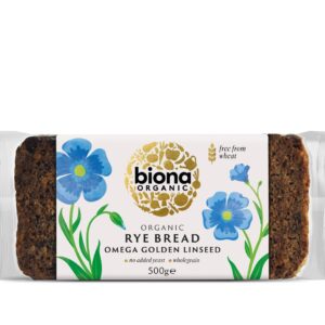 Paine integrala de secara cu seminte de in eco 500g Biona