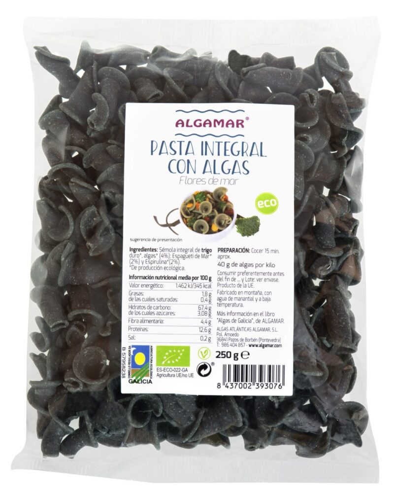Paste integrale cu alge marine Flowers of the sea eco 250g Algamar Paste integrale cu alge marine Flowers of the sea eco 250g Algamar