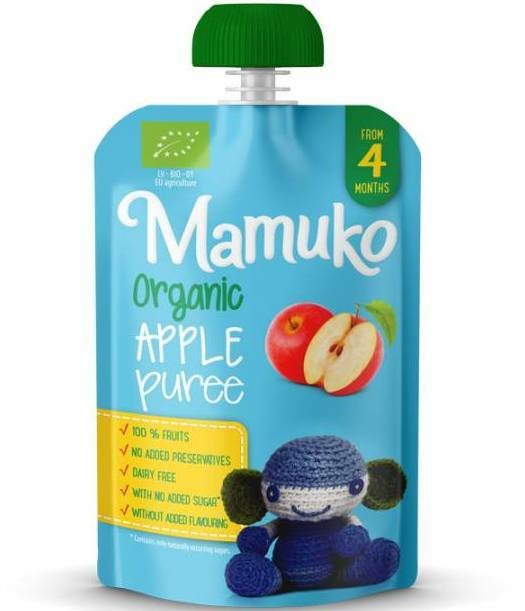 Piure de mere bio 100g Mamuko Piure de mere bio 100g Mamuko