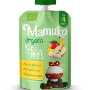 Porridge de orez cu fructe bio 100g Mamuko