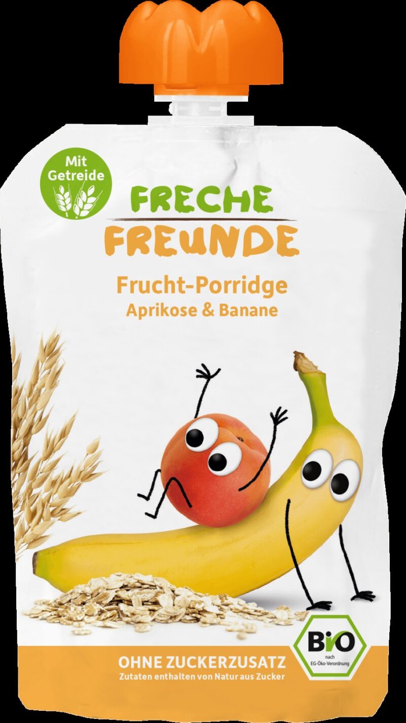 Porridge de ovaz cu caise si banane eco 100g Erdbar
