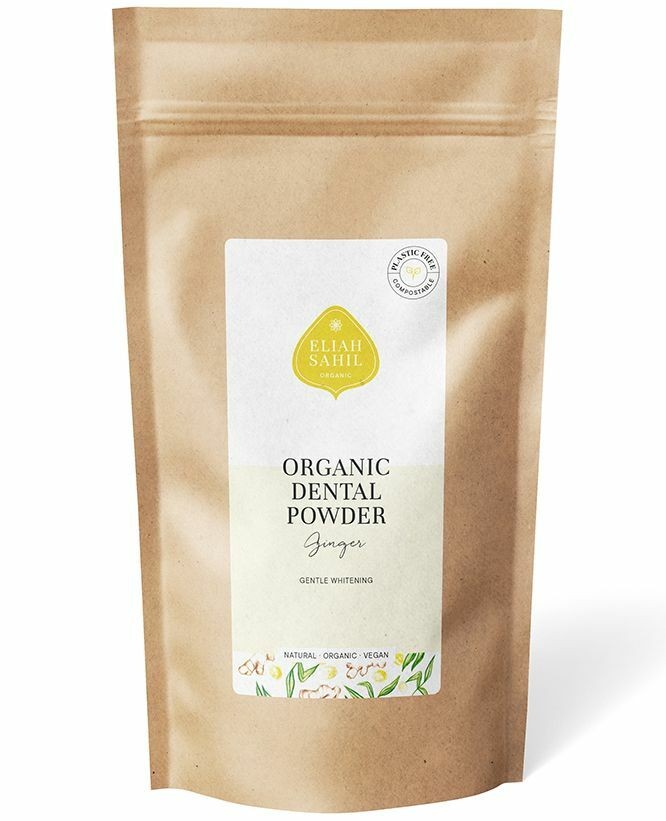 Pudra cu ghimbir pentru curatarea si albirea dintilor bio 200g refill Eliah Sahil Pudra cu ghimbir pentru curatarea si albirea dintilor bio 200g refill Eliah Sahil