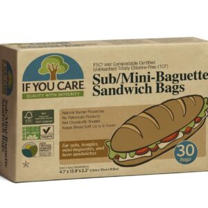 Pungi de hartie nealbita pentru mini baghete si sandwich
