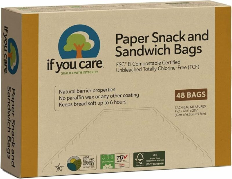Pungi de hartie nealbita pentru sandwich si snacks