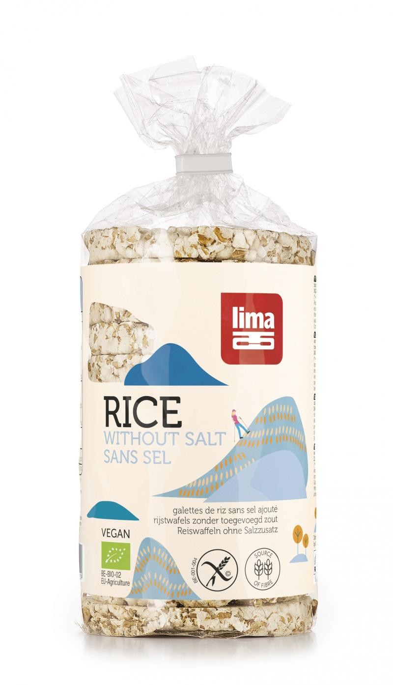 Rondele de orez expandat fara sare LIMA eco 100g Lima Rondele de orez expandat fara sare LIMA eco 100g Lima