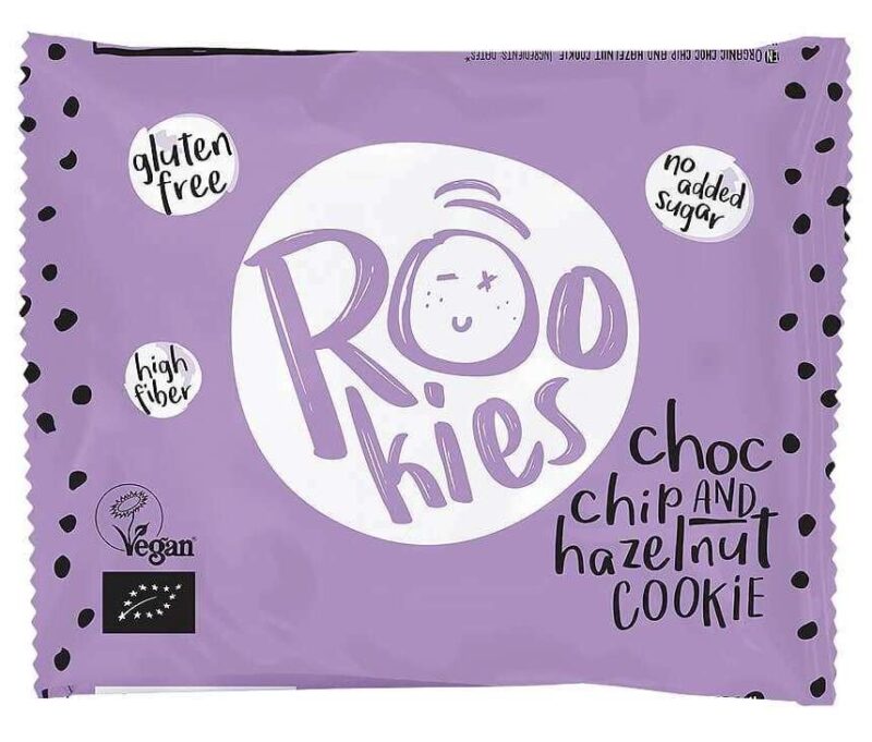 Rookies - Cookie cu ciocolata si alune BIO 40G