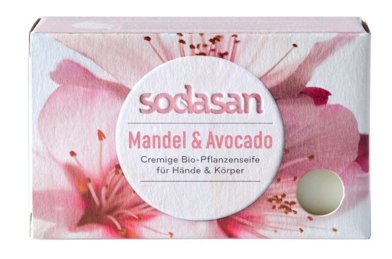 Sapun crema bio migdale si avocado 100g SODASAN Sapun crema bio migdale si avocado 100g SODASAN