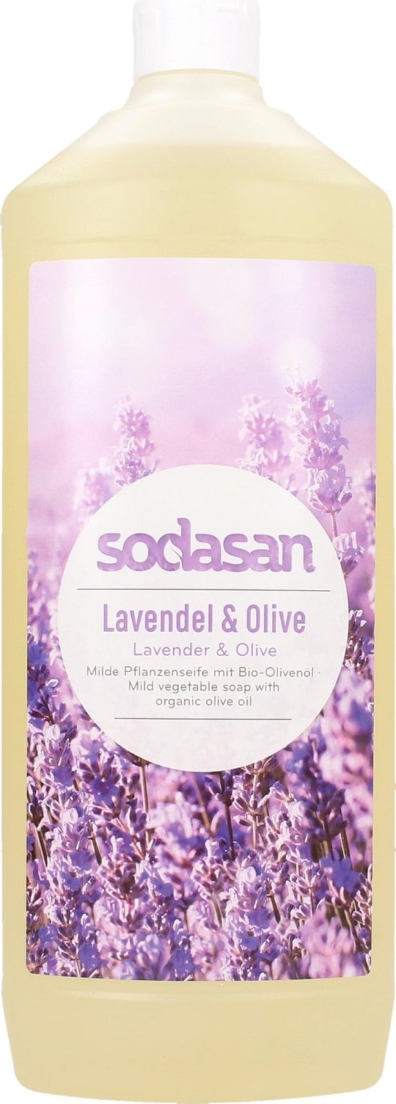 Sapun lichid gel de dus bio lavanda masline 1L SODASAN Sapun lichid gel de dus bio lavanda masline 1L SODASAN