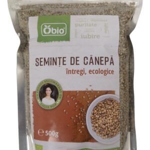 Seminte de canepa intregi raw eco 500g